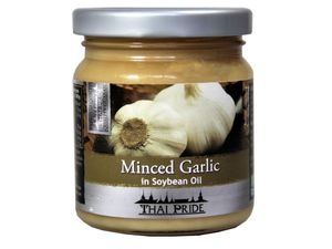 THAI PRIDE Knoblauch gehackt in Sojabohnenöl 180g | Garlic | EXOTIC FOOD