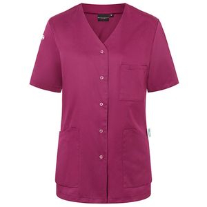 Karlowsky Kurzarm Damenkasack Essential, aus nachhaltigem Material, 65% GRS Certified Recycled Polyester / 35% Conventional Cotton Artikel KS 63 - fuchsia - Größe 42