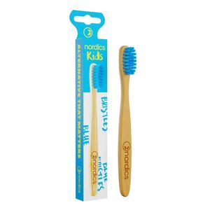 NORDICS_Kids Bamboo Toothbrush bambusowa szczoteczka do zębów dla dzieci Niebieska