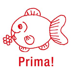 TimeTEX Siebdruck-Stempel "Perpetuum", Fisch "Prima!"