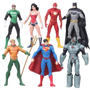 7pcs DC Superheld Hulk Iron Man Superman Wunderfrau Figur Spielzeug