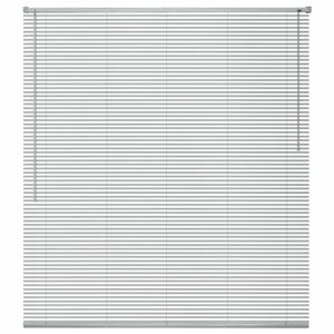 Aluminium-Jalousie Plissee Aluminiumlamellen Rollo Fenster Fensterjalousien Aluminium 100x220 cm Silber