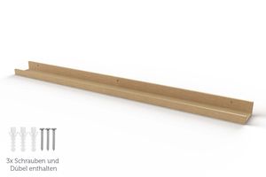 Wackadoo® Holz Bilderleiste Eiche – Eiche / 110 cm