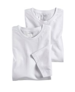 Olymp T-Shirt Doppelpack Rundhals Uni Weiß 0700/12/00, Größe: M