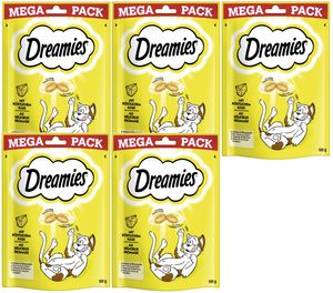 DREAMIES Portionsbeutel Mega Pack mit Käse 5 x 180g