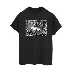 Star Wars - "Anime Plane" T-Shirt für Damen BI45360 (L) (Schwarz)
