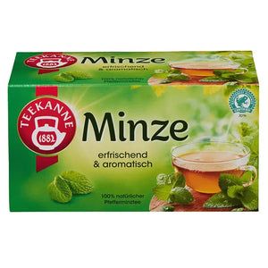 Teekanne Minze Tee 45g, 20 Beutel Aromatischer Tee Natürlish Kräutertee 1 Packung