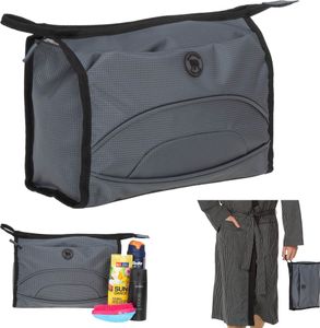 Kulturbeutel Kulturtasche groß Herren Männer Damen Elephant Colors Washbag Sport Reise Sauna Tasche 1290 Grau +b