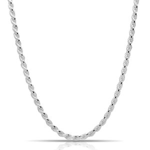 Tony Fein Kordelkette 6mm Massiv 925er Sterling Silber Halskette Collier Damen Herren 70 cm