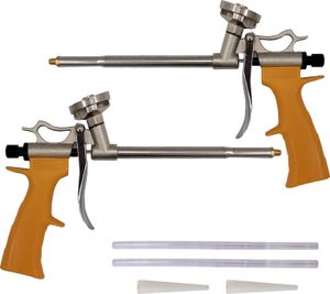 2x Schaumpistole Aluminium Schaum Pistole Bauschaumpistole Montagepistole Alu  168812