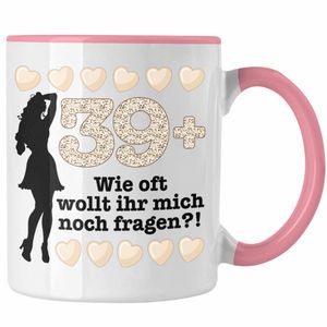 Trendation - 40. Geburtstag Frauen Tasse Geschenk Geschenkidee 40er Geburtstag Spruch Perfektion Mama Mutter (Rosa)