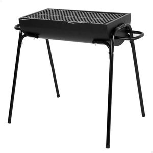 Grill przenośny aktywny metal stal nierdzewna 91 x 71 x 33 cm