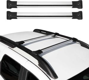 Bagażnik dachowy do Dacia Duster 2018-2024 Bagażnik relingowy aluminiowy srebrny