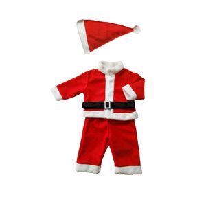Kinder Baby Jungen & Mädchen Weihnachtsfeier Weihnachtsmann Kostüm Outfit Set (Junge 110)
