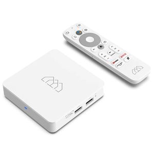 Homatics Box R Lite Android TV Media Player White (4K UHD, 5GHz WiFi, Bluetooth, hlasové dálkové ovládání)