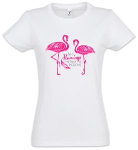 Urban Backwoods Be A Flamingo Damen T-Shirt, Größe:XL