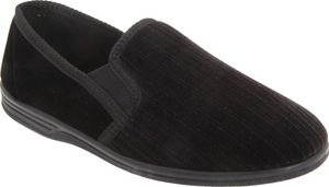 Zedzzz Herren Richard Hausschuhe / Pantoffeln, gemustert DF835 (42 EUR) (Schwarz)