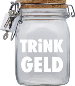 Spardose Geld Geschenk Ideen Trink Geld Transparent Größe L 1 Liter