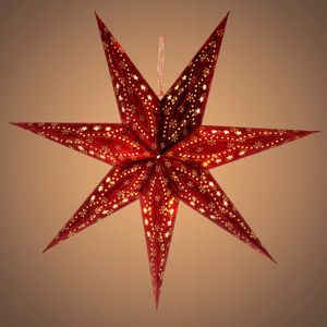 Stern 60cm Weihnachtsschmuck rot 10Stück LED RXL 338