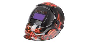PARKSIDE Schweißhelm Automatik mit LED PSHL 2 D1 schwarz mit Flammen Helm