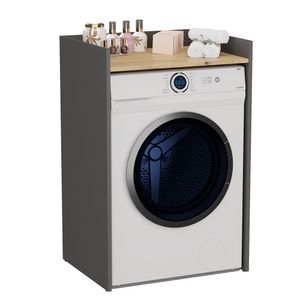 Waschmaschinenschrank freistehend langlebig mit Regal - Anthrazit & Artisan Eiche 64 x 97 x 50 cm Badregal Säule Badezimmer Badezimmer Möbel Badezimmer
