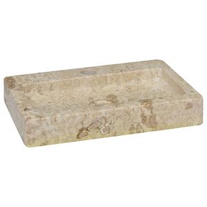 vidaXL Wandwaschbecken Creme 38x24x6,5 cm Marmor