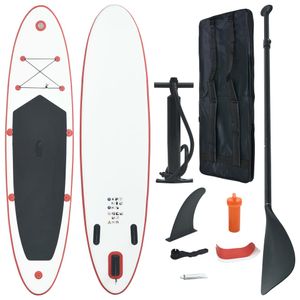 SIRUITON Stand Up Paddle Surfboard SUP Aufblasbar Rot und Weiß