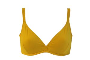 Nu Paris Swim Bikini Top 38 Gelb Bügel Swimwear Gold Bademode #T6