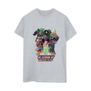 DC Comics - "DC Comics DC League Of Super-Pets Super Powered Pack" T-Shirt für Damen BI21409 (XL) (Grau)