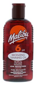 Malibu Trockenöl SPF6 Bronzöl für das Bräunen von 200 ml