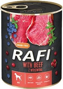 RAFI pasztet z wołowiną, borówkami i żurawiną 800g - puszka, 40566