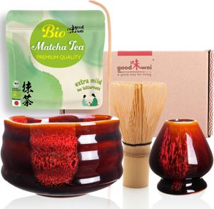 Matcha Set "Akai" s 30 g prémiovej organickej matchy