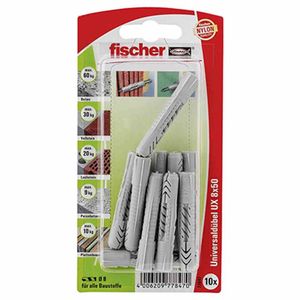 Fischer Universaldübel UX 8.0 x 50 mm - 10 Stück