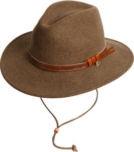 SCIPPIS WARREN Wollfilzhut, Filzhut Wollhut Westernhut Cowboyhut Freizeithut Outdoorhut Hut olive S