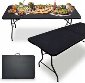 MEDAS PRO Catering Tisch klappbar, Klapptisch, Klappbarer gartentisch, Gartentisch, Balkontisch, Campingtisch Faltbar, Bartisch, Bistrotisch,180 x 70 cm, Schwarz MEDAS PRO Catering Tisch klappbar, Klapptisch, Klappbarer gartentisch, Gartentisch, Balkontisch, Campingtisch Faltbar, Bartisch, Bistrotisch,180 x 70 cm, Schwarz