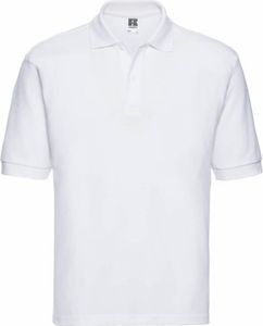 Klasická pánska polybavlnená polokošeľa s krátkym rukávom Russel BC566 (XL) (biela)