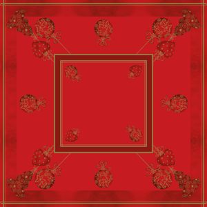 Sovie HOME Weihnachtstischdecke Tiffany in Rot aus Linclass® Airlaid 80 x 80 cm, 1 Stück