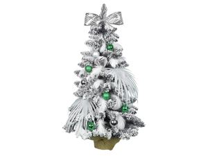 Geschmückter künstlicher Weihnachtsbaum POLARGRÜN 60 cm mit LED-BELEUCHTUNG IM TOPF