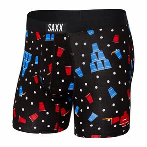 Saxx Underwear Vibe Brief Black Beer Champs L