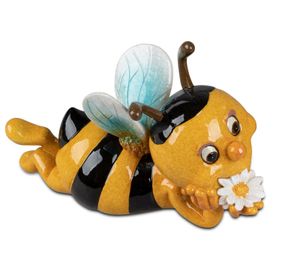 2er Set Formano Biene liegend Honigbiene Honig Handbemalt Figur Bee