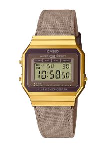 Casio Vintage Armbanduhr Digitaluhr A700WEGL-5AEF Textilband