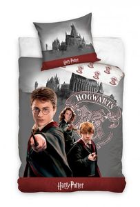 Kinder Bettwäsche 140x200 + 70x90 - Harry Potter (100% Baumwolle)