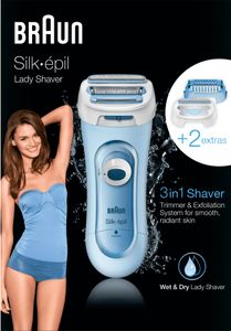 Braun Lady Shaver Silk-épil 5-160 Wet&Dry blau