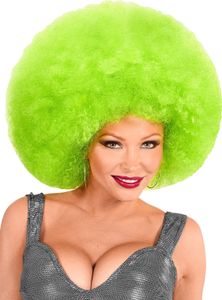 Wuschelkopf Perücke grün - Fasching Kostüm Perücke