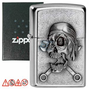 Zippo Benzinfeuerzeug " Mechanic Skull