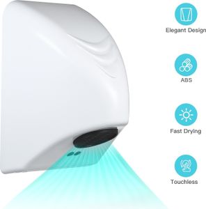 Automatischer Händetrockner 600W – Elektrischer Handtrockner mit warmer Luft, für Bad, Haushalt & Gewerbe, Kunststoffgehäuse Automatischer Händetrockner 600W – Elektrischer Handtrockner mit warmer Luft, für Bad, Haushalt & Gewerbe, Kunststoffgehäuse