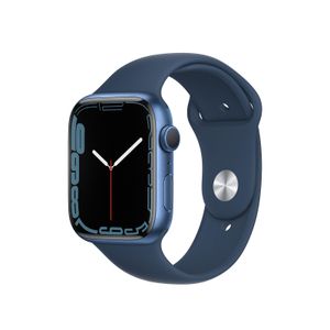 Apple Watch S7 Alu               45mm bu  (Sportarmband abyssblau)