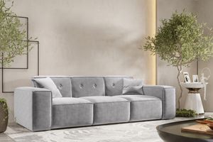 Sofa, Dreisitzersofa PULA stoff Perfect Harmony Grau