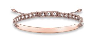 THOMAS SABO Sterling Silver Love Bridge Armband 'Rosé' L21v