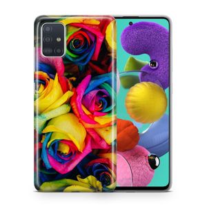 Handyhülle Schutzhülle für Samsung Galaxy A20e Case Cover Tasche Bumper Etuis TPU, Modell:Samsung Galaxy A20e, Motiv auswählen:Bunte Rosen